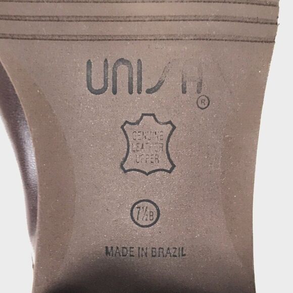 Vintage 90s Brown Dark Academia Slip On Preppy Cottagecore Heeled Mules / 7.5 - Picture 10 of 10